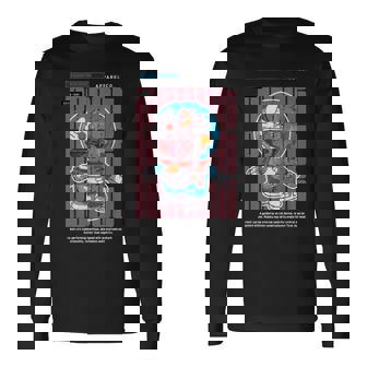 面白い日本のアニメスタイルアート ビンテージアニメ ロボットアートアニメ 長袖Tシャツ - Kawaiitshirt