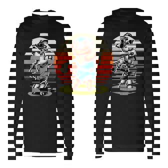 面白い豚ゴルファークールなゴルフスポーツクラブデザイン。 長袖Tシャツ - Kawaiitshirt