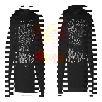 音楽家ギフト 楽器 音符 ト音記号 長袖Tシャツ - Kawaiitshirt