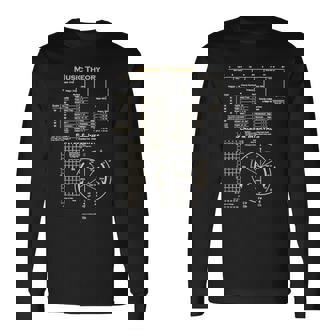 音楽理論 チート 音楽 作曲家 ミュージシャン 長袖Tシャツ - Kawaiitshirt