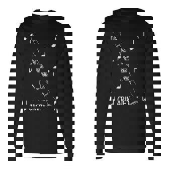 音符クラリネット 長袖Tシャツ - Kawaiitshirt