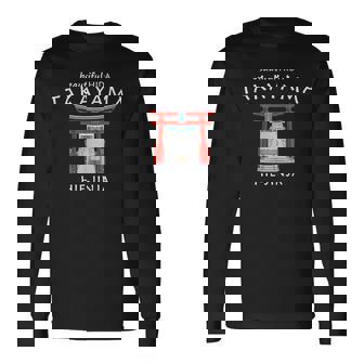 飛騨の高山 日枝神社 手描き 日本 長袖Tシャツ - Kawaiitshirt