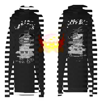 食品愛好家、カルシファーのベーコン、エッグクック。 長袖Tシャツ - Kawaiitshirt