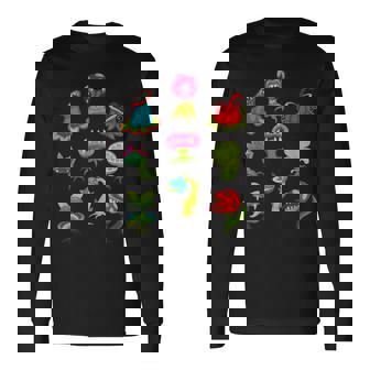 食虫植物 恋人 キッズ サラセニア ヴィーナス ハエトラップ 長袖Tシャツ - Kawaiitshirt