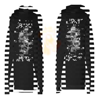 馬のために働いてます 長袖Tシャツ - Kawaiitshirt