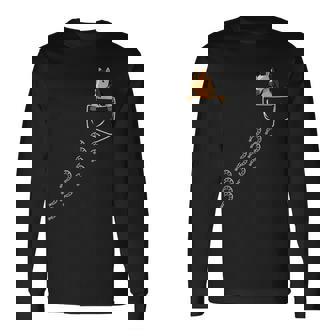 馬好き乗馬ポケット馬 長袖Tシャツ - Kawaiitshirt