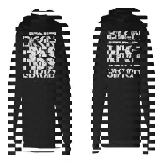 骨折した肋骨サバイバー 長袖Tシャツ - Kawaiitshirt