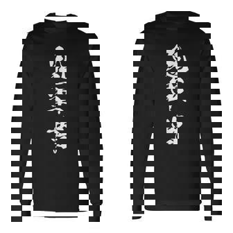 鬼軍曹 漢字 トレーニング 筋トレ おもしろ ユーモア ネタ 黒 他カラー メンズ レディース 大きいサイズ 筆文字 長袖Tシャツ - Kawaiitshirt