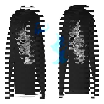 鬼青ルチャリブレ メキシカンレスラーレジェンド 長袖Tシャツ - Kawaiitshirt