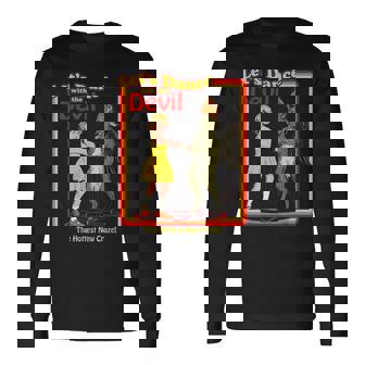 魔法のは、悪魔バフォメット悪魔と踊ってみましょうおかしい 長袖Tシャツ - Kawaiitshirt