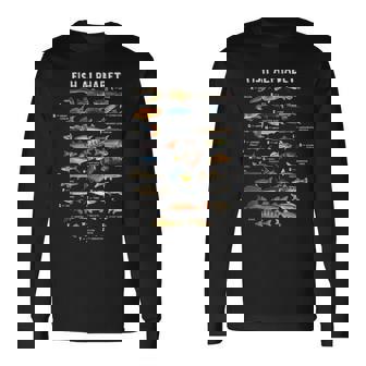 魚 アルファベット 教育 淡水 種 釣り 長袖Tシャツ - Kawaiitshirt