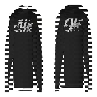 魚の骨格、面白い動物。 長袖Tシャツ - Kawaiitshirt