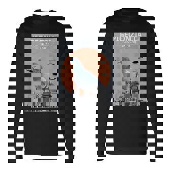 鳩 ハト おもしろ 鳥 動物 鳩 恋人 長袖Tシャツ - Kawaiitshirt