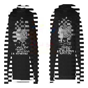 鳩の人であることを誇りに思う鳩好き。 長袖Tシャツ - Kawaiitshirt