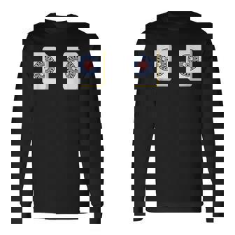 麻雀 牌 おもしろ おっぱい グッズ 服 筆文字 面白いtシャツ 文字入り 面白い 文字 ネタ メンズ 長袖Tシャツ - Kawaiitshirt