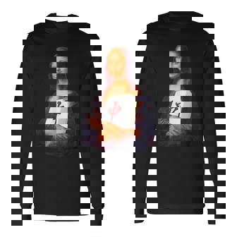 麻雀 牌 面白いtシャツ おもしろ モナリザ グッズ 服 面白い ネタ メンズ 中 長袖Tシャツ - Kawaiitshirt