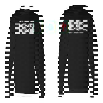 麻雀 白 發 中 Mahjong 麻雀牌 発 長袖Tシャツ - Kawaiitshirt