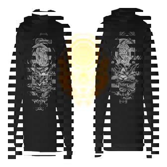 龍体文字フトマニ図 幸運 長袖Tシャツ - Kawaiitshirt