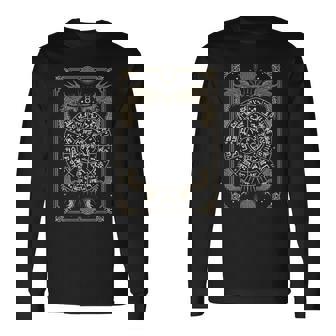 龍体文字フトマニ図タロット 幸運 長袖Tシャツ - Kawaiitshirt