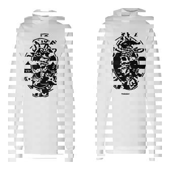 バックプリント クールで面白いオートバイ、バイク、バイカー 長袖Tシャツ - Kawaiitshirt