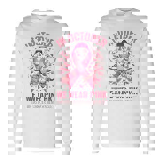 10月にはピンクリボンデザインの乳がんウォークを着用 長袖Tシャツ - Kawaiitshirt