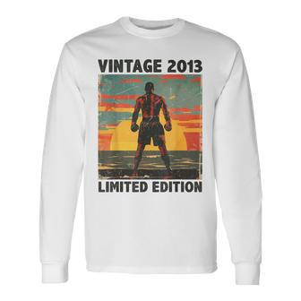 11歳 ギフト ヴィンテージ 2013 ボクシング愛好家 11歳の誕生日 長袖Tシャツ - Kawaiitshirt
