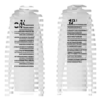 314 円周率の日 数学 非合理数 円周率 長袖Tシャツ - Kawaiitshirt