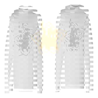 90S Y2k Cute Scary Scared Tomcat Cat Long Sleeve T-Shirt - Thegiftio