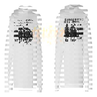 African American History Texas Black Cowboy Buffalo Soldiers Long Sleeve T-Shirt - Monsterry