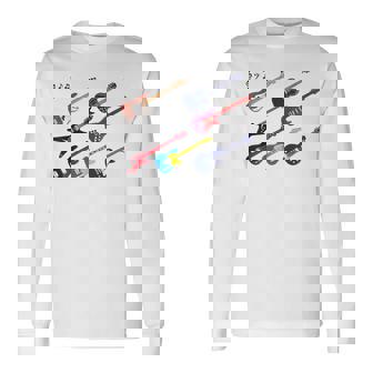 All Guitars Matters-エレキギターブルースジャズファンクロック 長袖Tシャツ - Kawaiitshirt