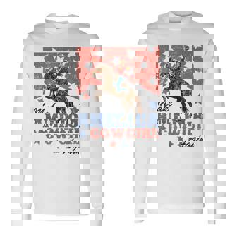 Make America Cowgirl Cowboy Again Western 4Th Of July Long Sleeve T-Shirt - Thegiftio UK