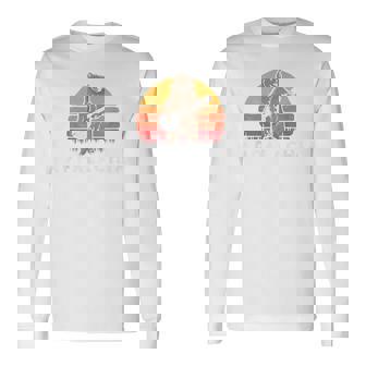 Appalachia Bluegrass Banjo Bear Retro 長袖Tシャツ - Kawaiitshirt