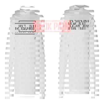 Back Pain In This Area On The Back 長袖Tシャツ - Kawaiitshirt