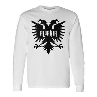 Bandera De Albania Albania Albania In Mangas Camiseta de manga larga - Regaloses