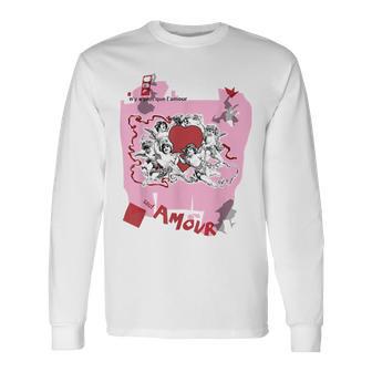 Beat It Retro 80S Pop Culture Sauf Amour Long Sleeve T-Shirt - Thegiftio UK