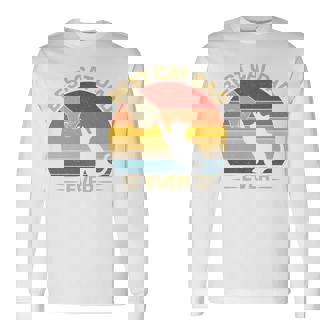 Best Cat Dad Ever For Father's Day Vintage Cat Daddy Long Sleeve T-Shirt - Monsterry