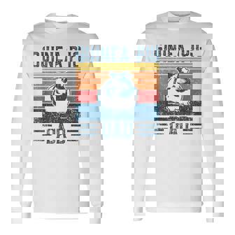 Best モルモット Dad ヴィンテージモルモット 長袖Tシャツ - Kawaiitshirt