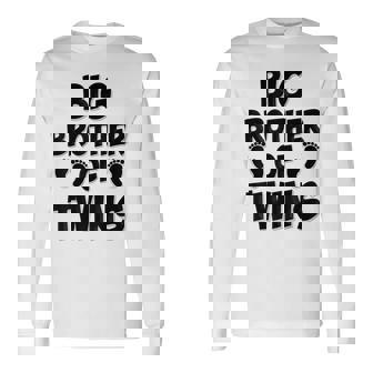 Big Brother Of Twins New Big Brotheriblingギフト 長袖Tシャツ - Kawaiitshirt