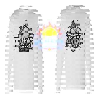 Blazin Blue Ballz Softball Jersey Long Sleeve T-Shirt | Mazezy