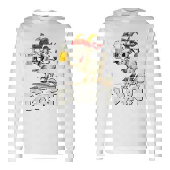 Bock Auf Dart ヤギとビールジョッキ 面白いダーツプレーヤー 長袖Tシャツ - Kawaiitshirt