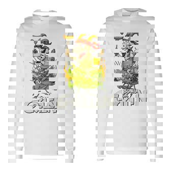 Bock Auf Grillen おもしろバーベキューアクセサリー ヤギ付きバーベキュー 長袖Tシャツ - Kawaiitshirt