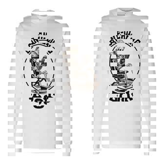 Bone-Chilling 本 スケルトン 読書 ブックワームブックラバーズ 長袖tシャツ 長袖Tシャツ - Kawaiitshirt