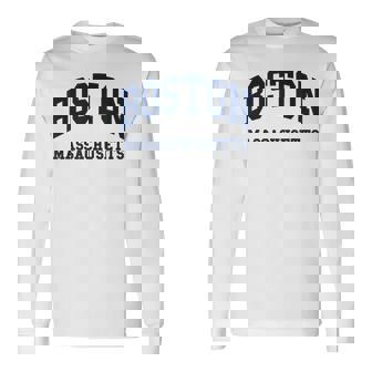 Boston Massachusetts Throwback Classic 長袖Tシャツ - Kawaiitshirt