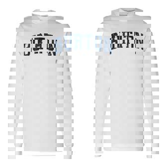 Burton Michigan Mi ヴィンテージ スポーツデザイン ネイビーデザイン 長袖Tシャツ - Kawaiitshirt