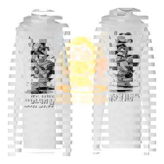 Bóbr Kurwa サムライ 日本人 ボーバー クルワ ポーランド語 ミーム ボブル 長袖Tシャツ - Kawaiitshirt