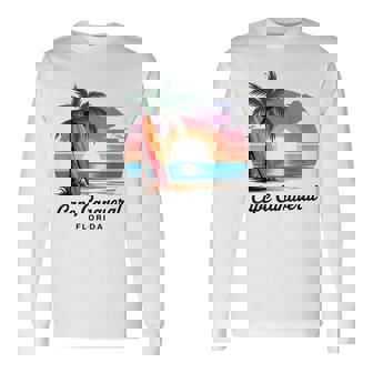 Cabo Cañaveral Florida Retrointage Camiseta de manga larga - Regaloses