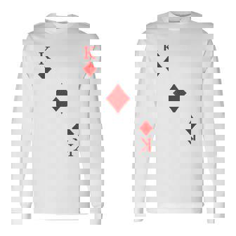 Carte À Jouer Carreau Roi Carnaval Costume Poker T-shirt à manches longues - Cadeauxyz