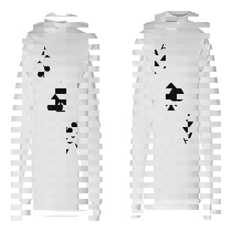 Carte À Jouer As Pique Carnaval Costume Poker T-shirt à manches longues - Cadeauxyz
