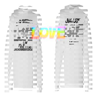 Celebrating Love Lgbtq ゲイプライドグッズ レズビアンレインボー 長袖Tシャツ - Kawaiitshirt