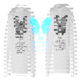 Be The Change 蝶 長袖Tシャツ - Kawaiitshirt